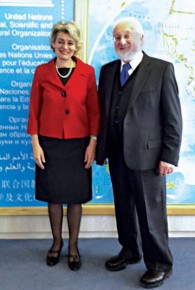“En sann visionär” - Irina Bokova, generaldirektör för UNESCO, Paris, 2011