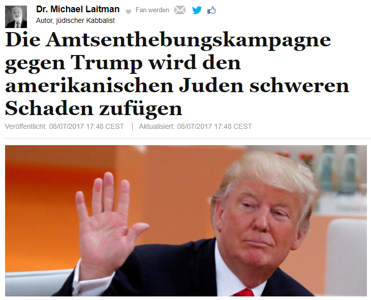 Die Amtsenthebungskampagne gegen Trump wird den amerikanischen Juden schweren Schaden zufügen