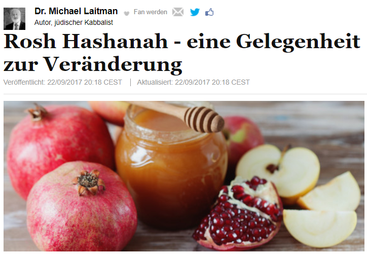 Rosh Hashanah - eine Gelegenheit zur Veränderung Rosh Hashanah - eine Gelegenheit zur Veränderung