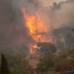 ola de calor quemando la tierra fuego Europa