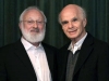 Michael Laitman with Irvin Laszlo at meeting of World Wisdom Council