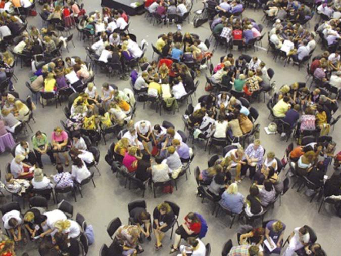 Cerchi di connessione durante il Congresso di kabbalah del 2016.