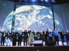 Michael Laitman (sixth from left) participates in opening ceremonies at a meeting of the World Wisdom Council