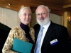 Michael Laitman with Jane Goodall at a meeting of the World Wisdom Council