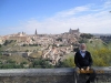Michael Laitman relaxes at a city overlook when on tour